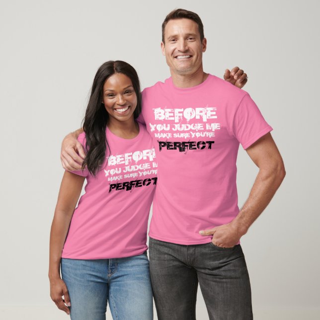 T-shirt Avant de me juger Citation (Unisexe)