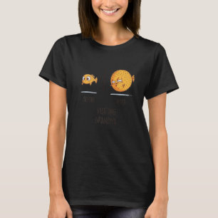 T-shirt Avant De Visiter Grand-Mère Puffer Poisson Plaisan
