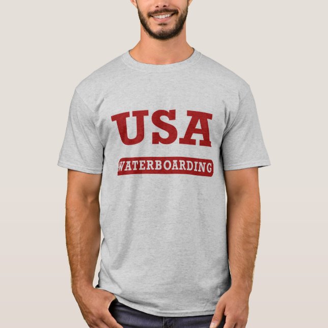 T-shirt Avant des Etats-Unis Waterboarding (Devant)