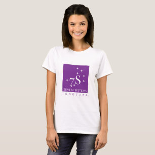 T-shirt Avant du logo de sept de soeurs femmes ensemble