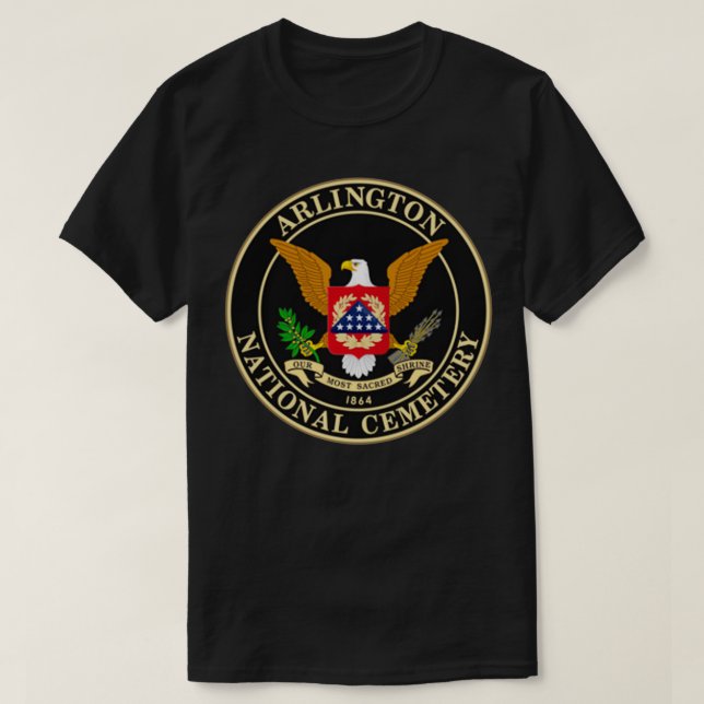 T-shirt AVANT ET ARRIÈRE Cimetière national Arlington  (Design devant)