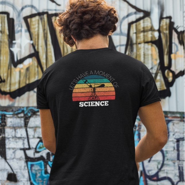 T-shirt avant et arrière moment de science amusant profess (Créateur téléchargé)