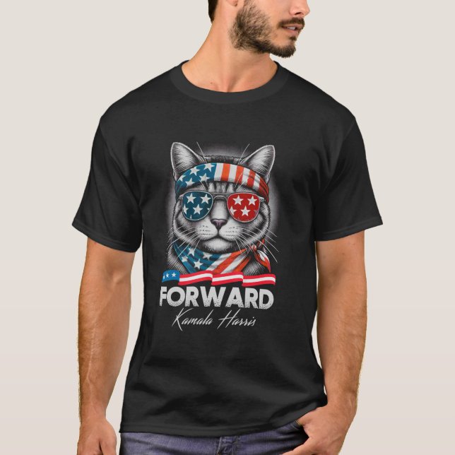 T-shirt AVANT Femmes de chat Voter KAMALA HARRIS Avenir (Devant)