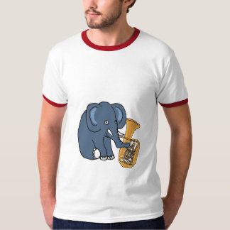 T-shirt AVANT JÉSUS CHRIST éléphant jouant une chemise de