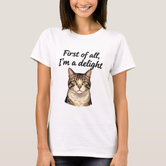 T-shirt Avant tout, je suis un chat grincheux délicieux