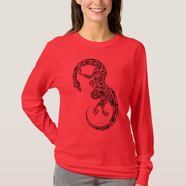 T-shirt Avant tribal de dragon (Devant)