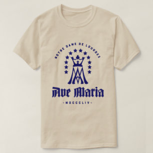 T-SHIRT AVE MARIA NOTRE DAME DE LOURDES