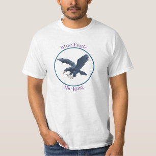 T-shirt avec aigle bleu encerclé