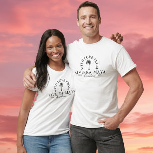 T-shirt Avec amour de la boutique de mariage de destinatio