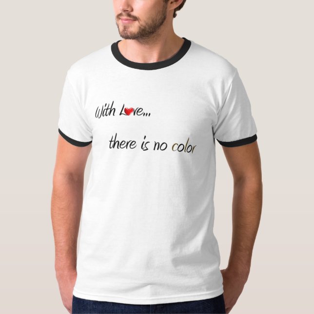 T-shirt "Avec amour…" Logo (Devant)