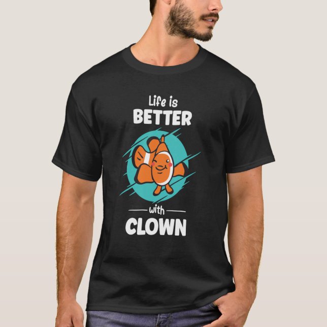 T-shirt Avec Anémone Clown Clown (Devant)