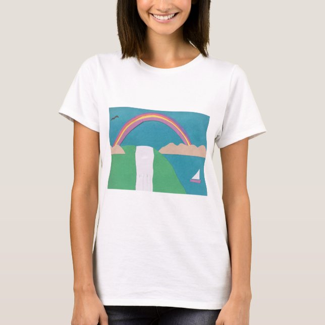 T-shirt avec arc-en-ciel (Devant)