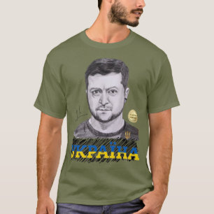 T-Shirt avec autographe du président ukrainien Zel
