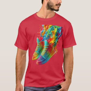 T-shirt avec baskets