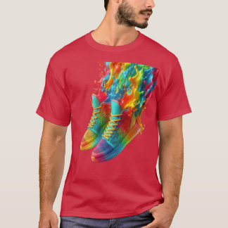 T-shirt avec baskets