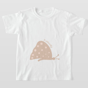 T-Shirt avec beau papillon orange minimaliste