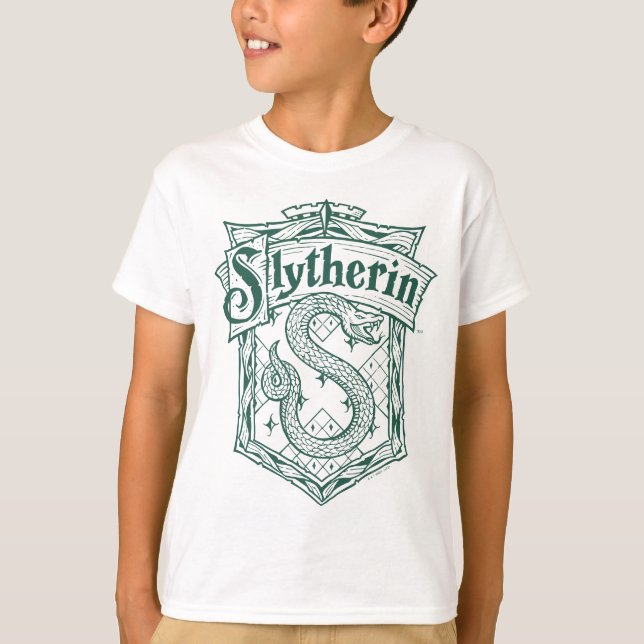 T-Shirt avec blason de SLYTHERIN™ HARRY POTTER™ (Devant)