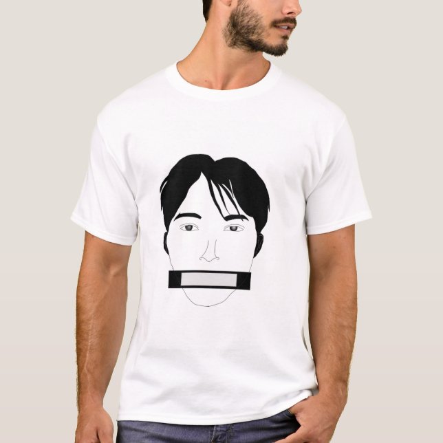 T-SHIRT AVEC BOUCHE SILENCIEUSE (Devant)