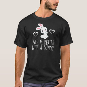T-shirt AVEC BUNNY Rabbit Bunnies Propriétaire d'animal de
