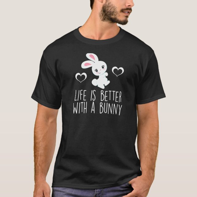 T-shirt AVEC BUNNY Rabbit Bunnies Propriétaire d'animal de (Devant)