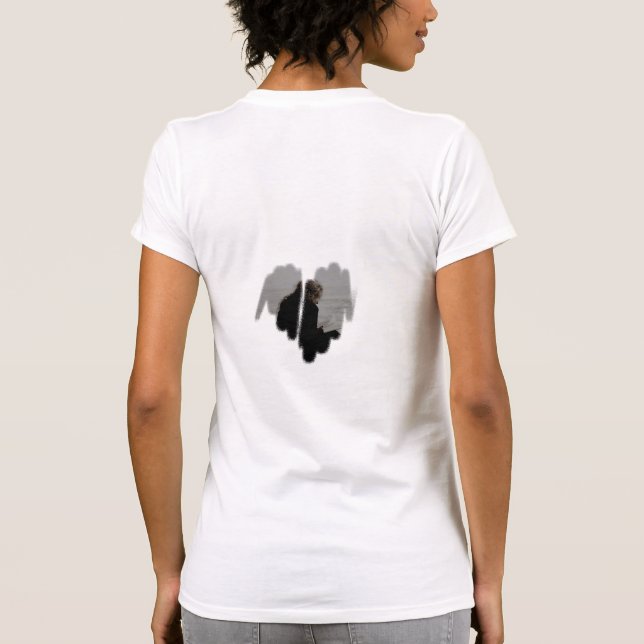 T-shirt avec cadre cardiaque pulvérisé modérée (Dos)