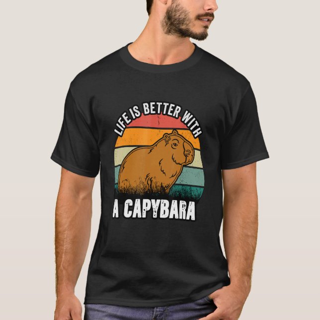 T-shirt Avec Capybara Capybara (Devant)