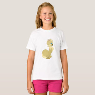 T-shirt avec chat jaune