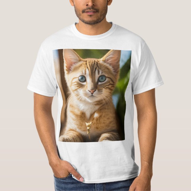 t-shirt avec chaton (Devant)