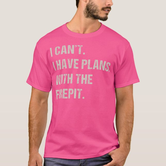 T-shirt Avec Cheminée Firepit Hobby Funny Camping Pas (Devant)
