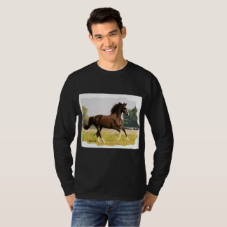 T-Shirt Avec Cheval Portant Des Lunettes De Soleil