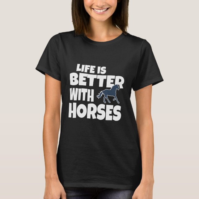 T-shirt Avec Chevaux (Devant)
