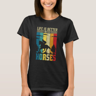 T-shirt Avec Chevaux Équitation Équitation 1