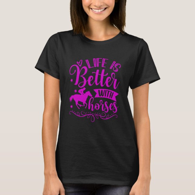 T-shirt AVEC CHEVAUX Horse Riders (Devant)