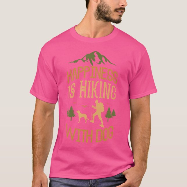 T-shirt Avec Chien Funny Randonnée (Devant)