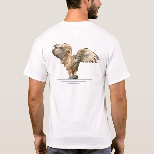 T-shirt avec chouette One Day Older Another Day Wi (Dos)