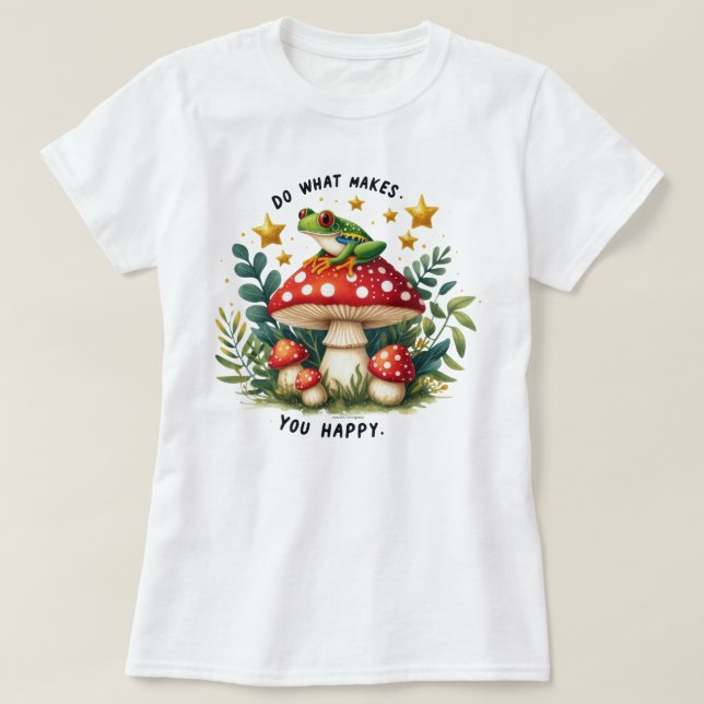 T-Shirt avec citation graphique inspirante de gren (Design devant)