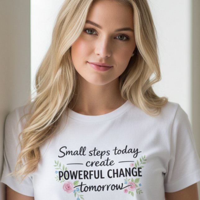 T-Shirt avec Citation Inspirante (Créateur téléchargé)