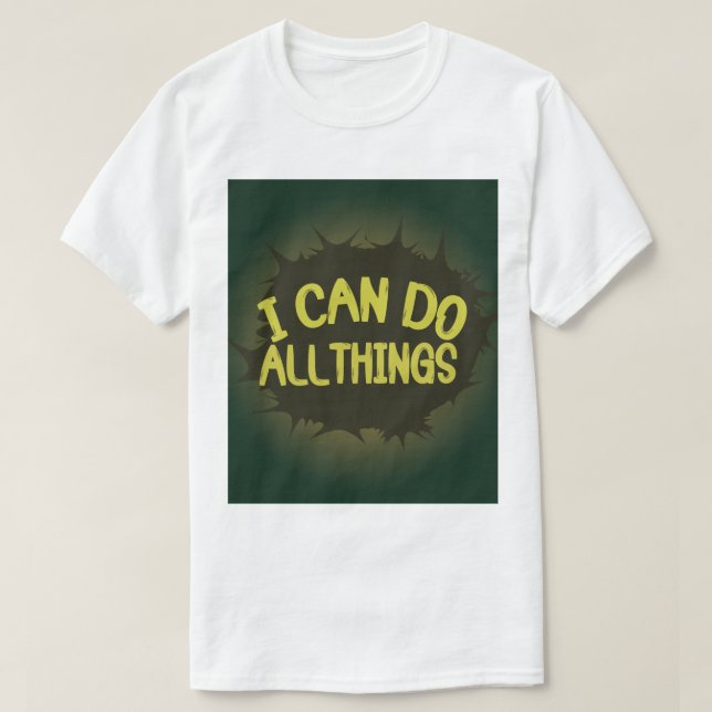T-shirt avec citation motivante (Design devant)