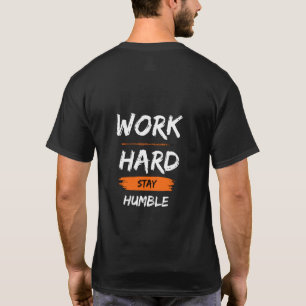 T-shirt avec citation motivante – Travaillez dur r