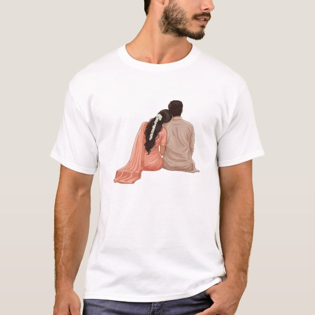T-shirt avec citation romantique de la Saint-Valen (Devant)