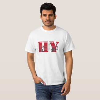 T-shirt avec Citroën HY Bus Texte rouge