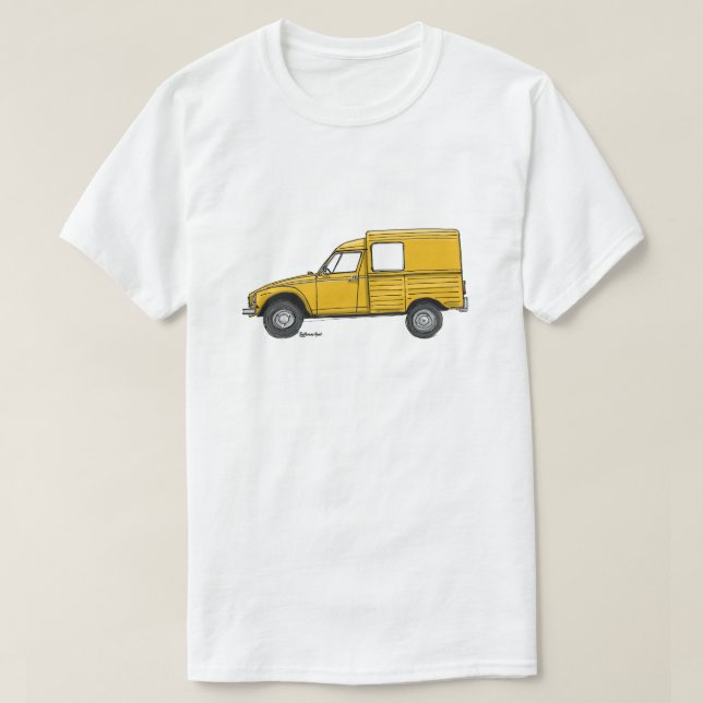 T-shirt avec citron jaune Acadiane (Design devant)