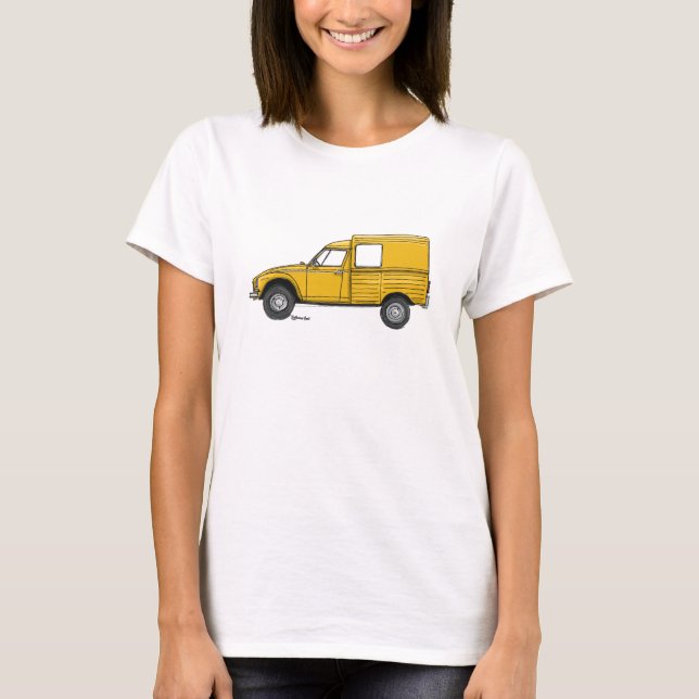 T-shirt avec citron jaune Acadiane (Devant)
