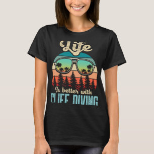 T-shirt Avec Cliff Diving Sports Nautiques Tombstoning