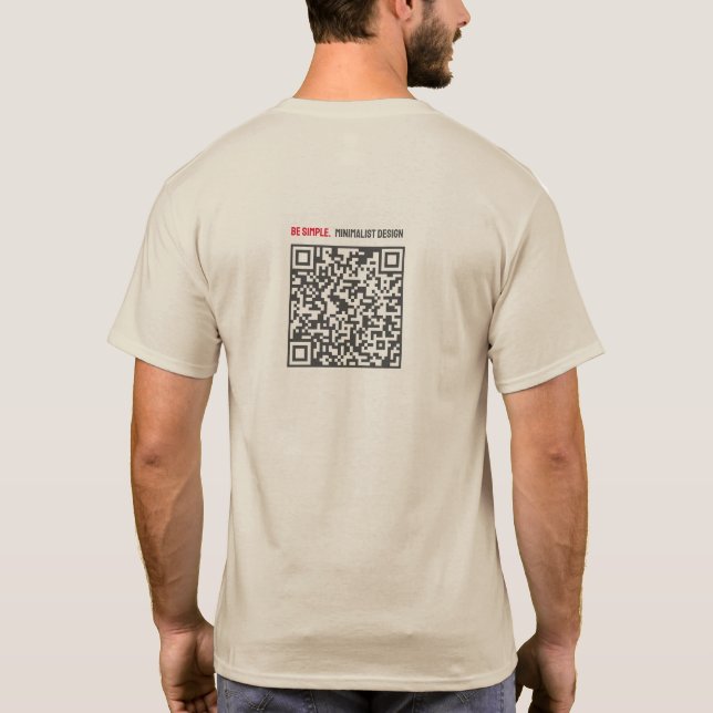 T-Shirt avec code QR (Dos)