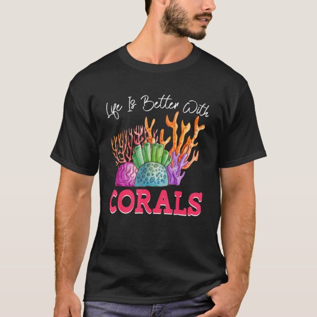 T-shirt Avec Coraux Ocean Coral Reefs (Devant)