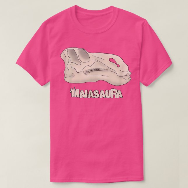 T-shirt avec crâne de squelette fossile de dinosau (Design devant)