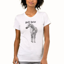 T-shirt avec croquis de cheval en graphite