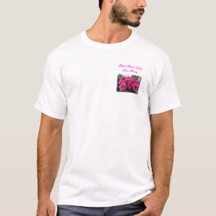 T-shirt avec de petits roses roses