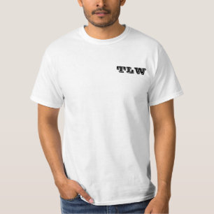 T-shirt avec de signature de logo le dos dessus